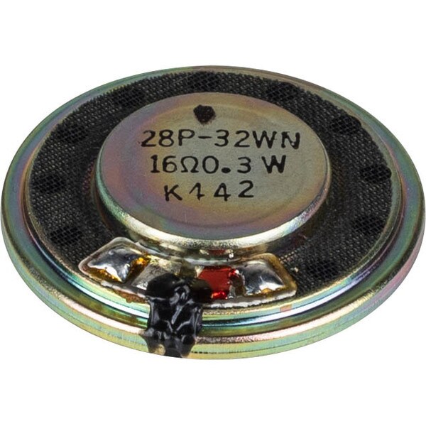 Main product image for Toyo 28P-32WN 1-1/8 Ultra Slim Round Replacement Speaker 0.3 Watt 16 Ohm299-4230